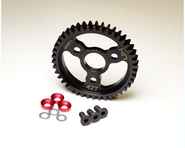 SRVO442 Steel Spur Gear (42T 1.0 Mod)(Red): Traxxas
