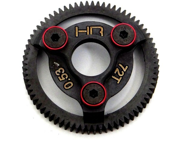 STE872 Hardened Steel Spur Gear (72t 48p)(Red) - Traxxas