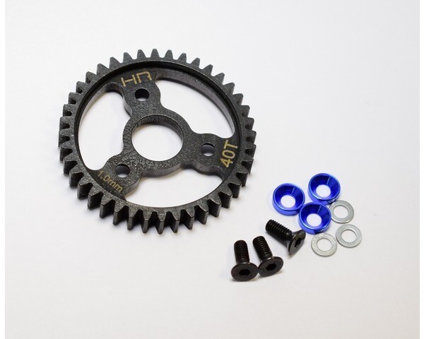 SRVO440 steel spur gear (40t 1.0 mod)(blue) - traxxas
