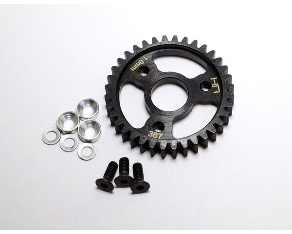SRVo436 steel spur gear (36t 1.0 mod)(silver) - traxxas