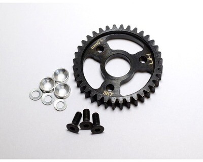 SRVo436 steel spur gear (36t 1.0 mod)(silver) - traxxas