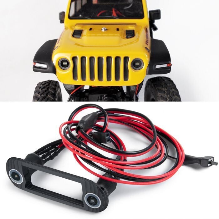 PHSCX24022 Powerhobby SCX24 Jeep Front Headlights with mount 1/24