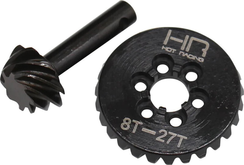 SCXT9278 HD OVERDRIVE Steel Bevel Gear Set - 27t/8t 0.9 Module 3.375 Ratio