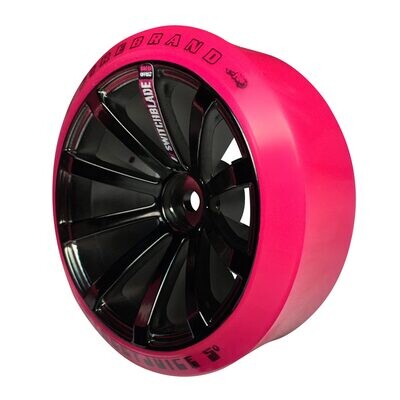 Firebrand RC Switchblade XDR6 5° Pre-Mounted Slick Drift Tires (4) (Black/Pink)