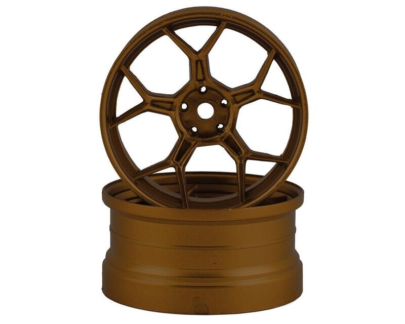 DS-DF-008 DS Racing Feathery Split Spoke Drift Rim (Bronze) (2) (6mm Offset)