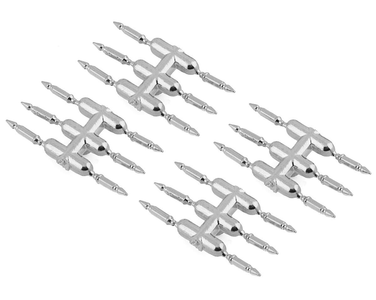 DEN-3C DS Racing Drift Element Scale Bullet Lug Nuts (Chrome) (24)