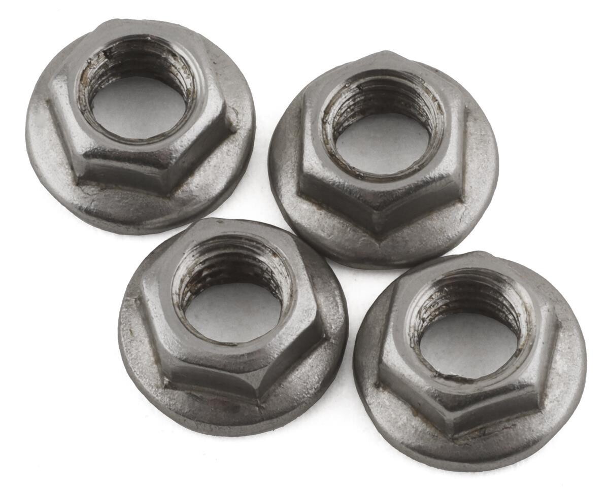 DEN-M4S DS Racing 4x5.5mm Stainless Steel Wheel Nuts (Silver) (4)