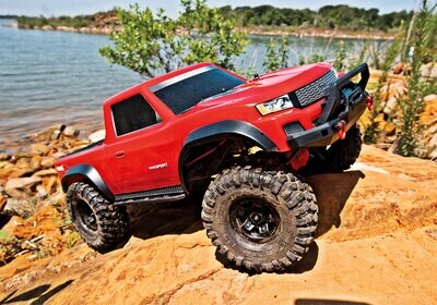 Traxxas TRX-4 Sport Brushed 1/10 – Crawler 4WD RTR 2,4 GHz – Étanche – Pick-Up Bleu