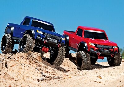 Traxxas TRX-4 Sport Brushed 1/10 – Crawler 4WD RTR 2,4 GHz – Étanche – Pick-Up Bleu