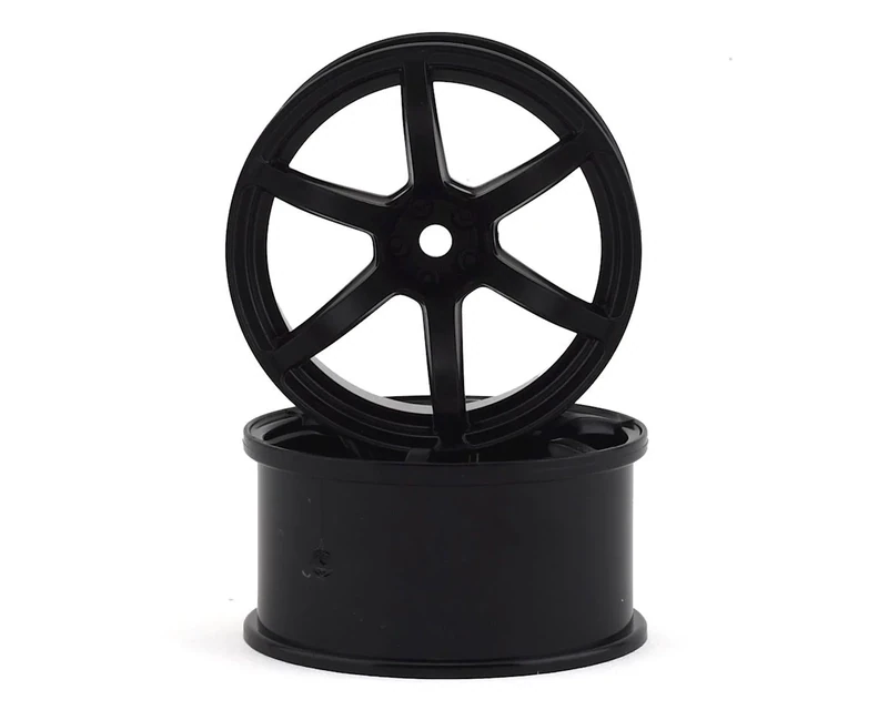 YOKRP-6213B8A Yokomo 12mm Hex Racing Performer Drift Wheels (Black) (2) (8mm Offset)