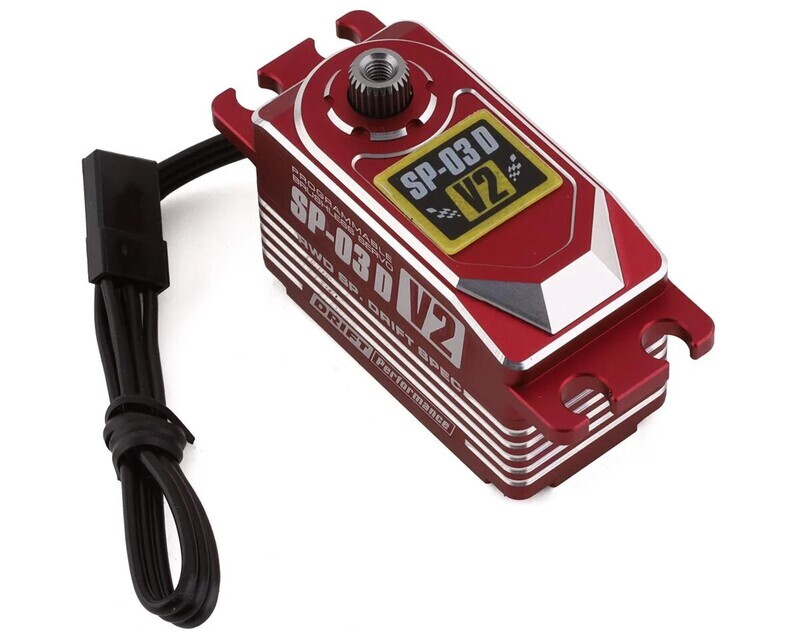 SP-03DV2RA Yokomo SP-03 D V2 Programable Brushless Drift Servo (Red) (High Voltage)