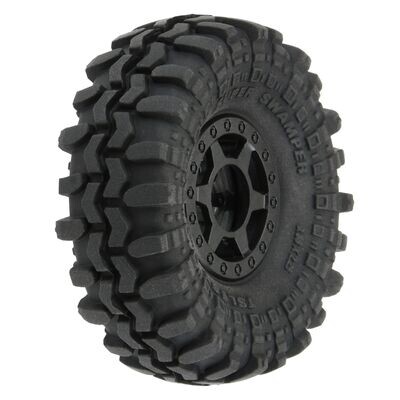 PRO1021410 1/24 Super Swamper F/R 1.0&quot; Tires MTD 7mm Blk (4)