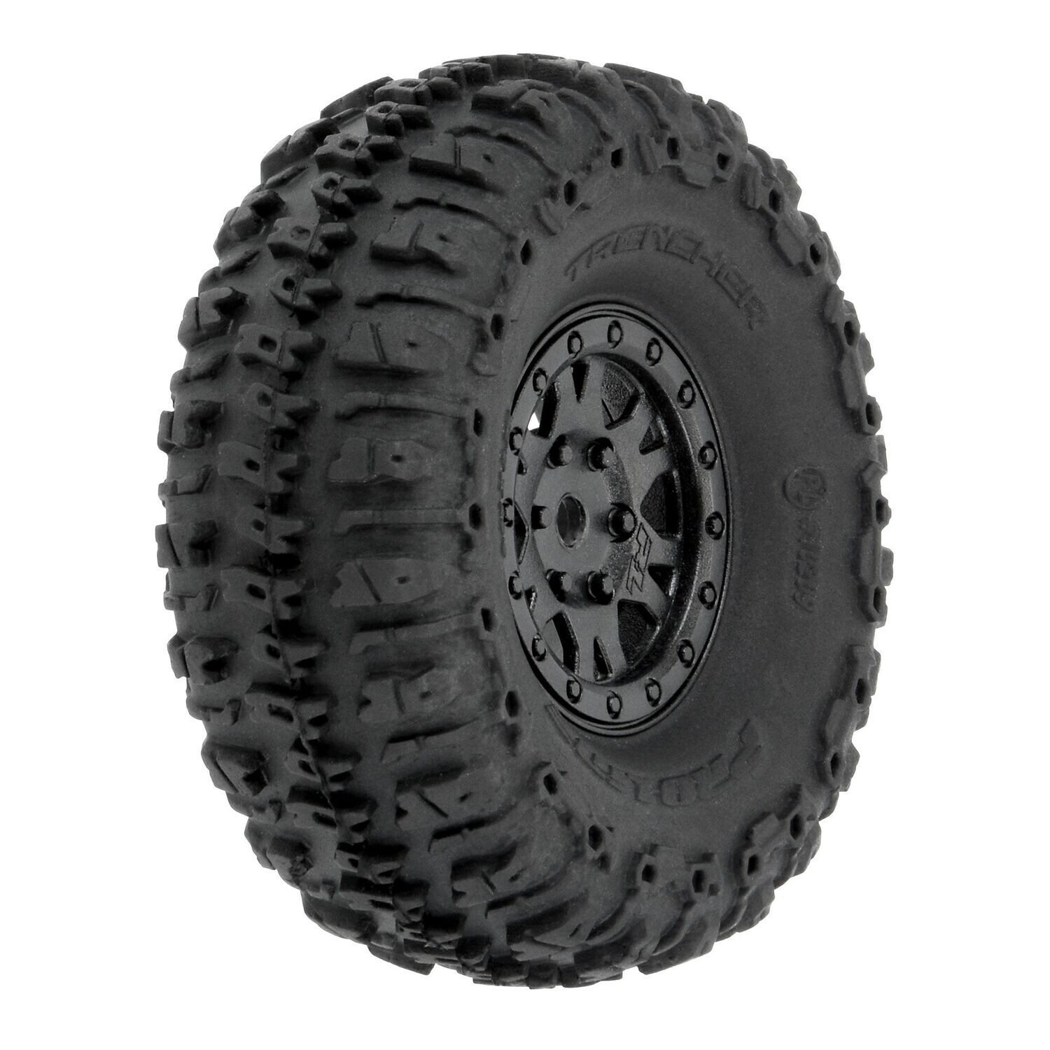 PRO1020910 1/24 Trencher F/R 1.0&quot; Trs MTD 7mm Blk Impulse (4)