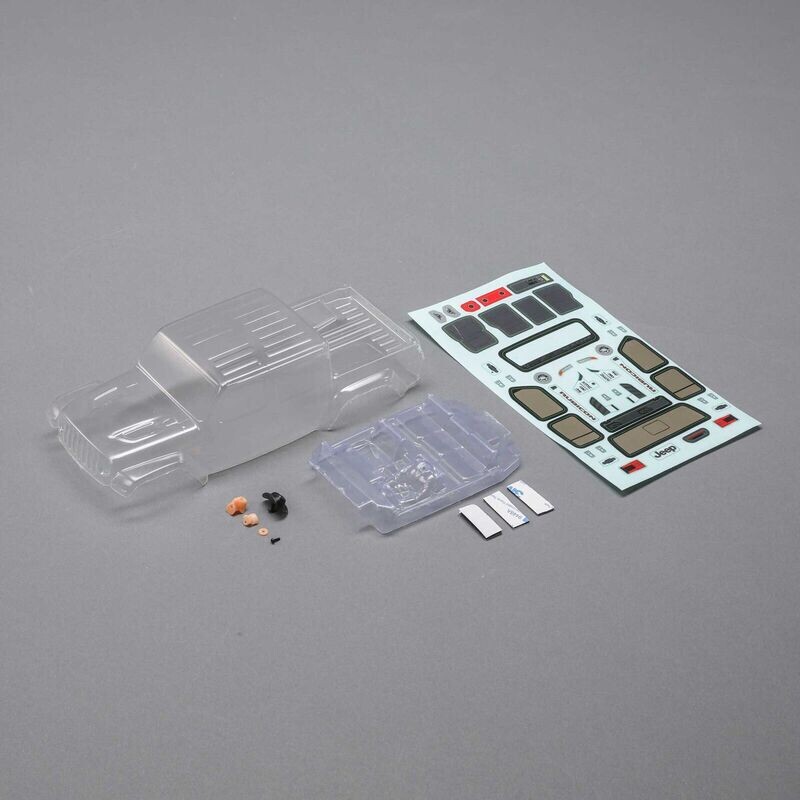 AXI200005 Jeep JT Gladiator Body Set, Clear:SCX24