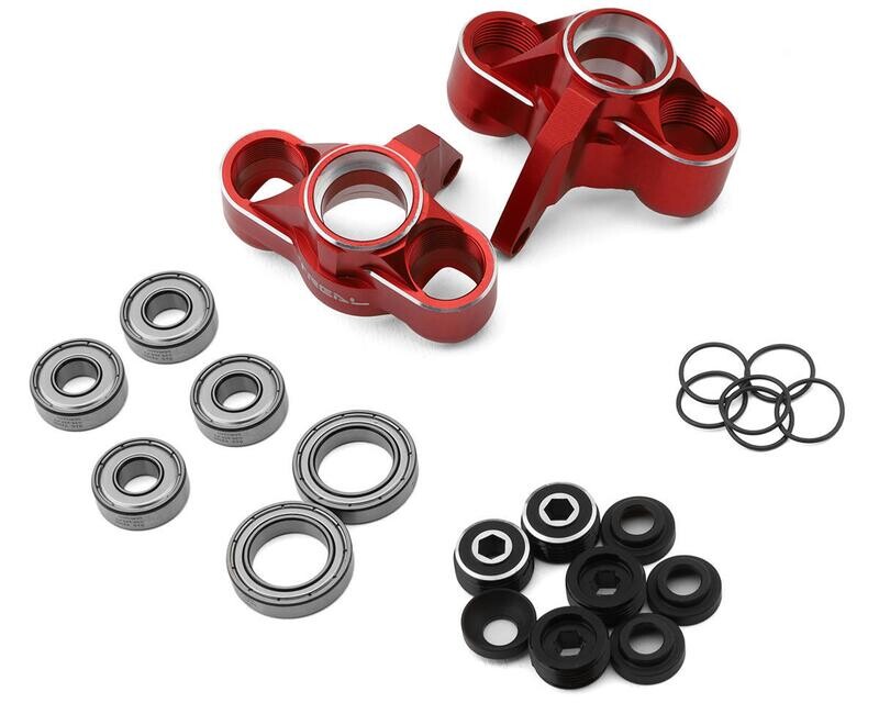 X0037VZBOZ Treal Hobby Arrma Kraton 6S EXB Aluminum Front Steering Knuckles (Red)