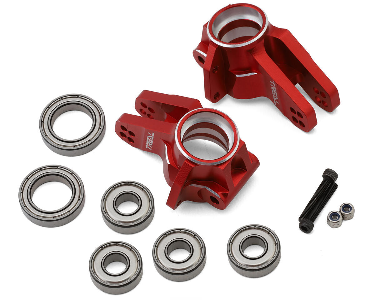 X0037VX4P3 Treal Hobby Arrma Kraton 6S EXB Aluminum Rear Hubs (Red)