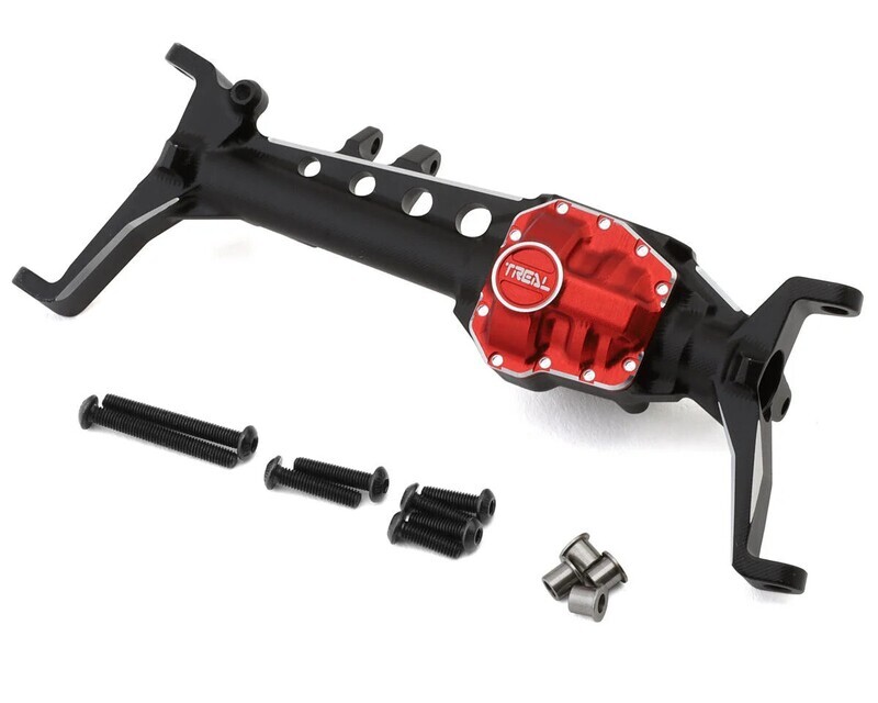 TLHTSCX10_III-03 Treal Hobby Axial SCX10 III CNC Aluminum Front Portal Axle Housing (Black)