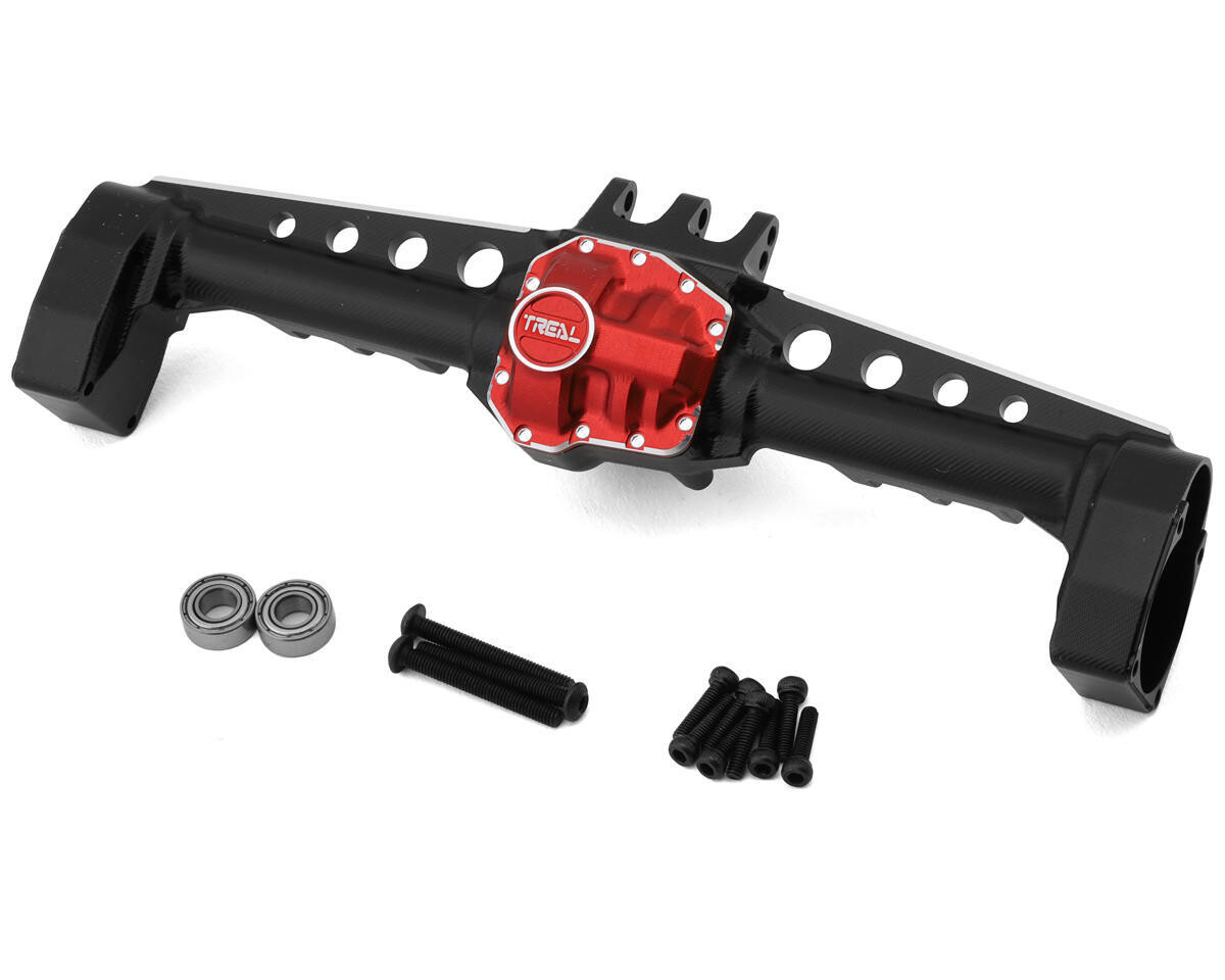 X002IT5V65 Treal Hobby Axial SCX10 III CNC Aluminum Rear Portal Axle Housing (Black)