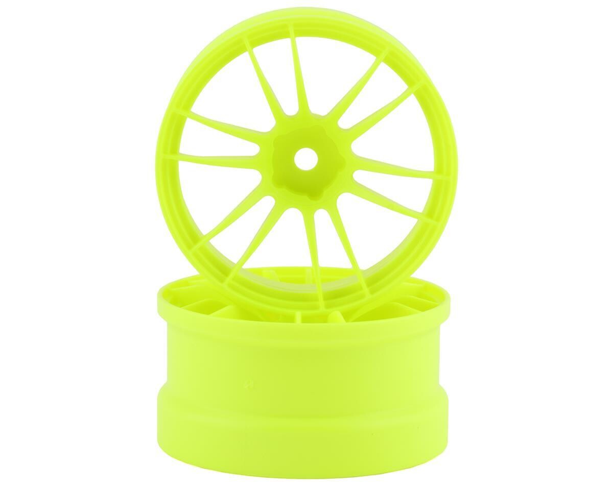 RW-UL12Y6 Reve D UL12 Drift Wheel (Yellow) (2) (6mm Offset) w/12mm Hex