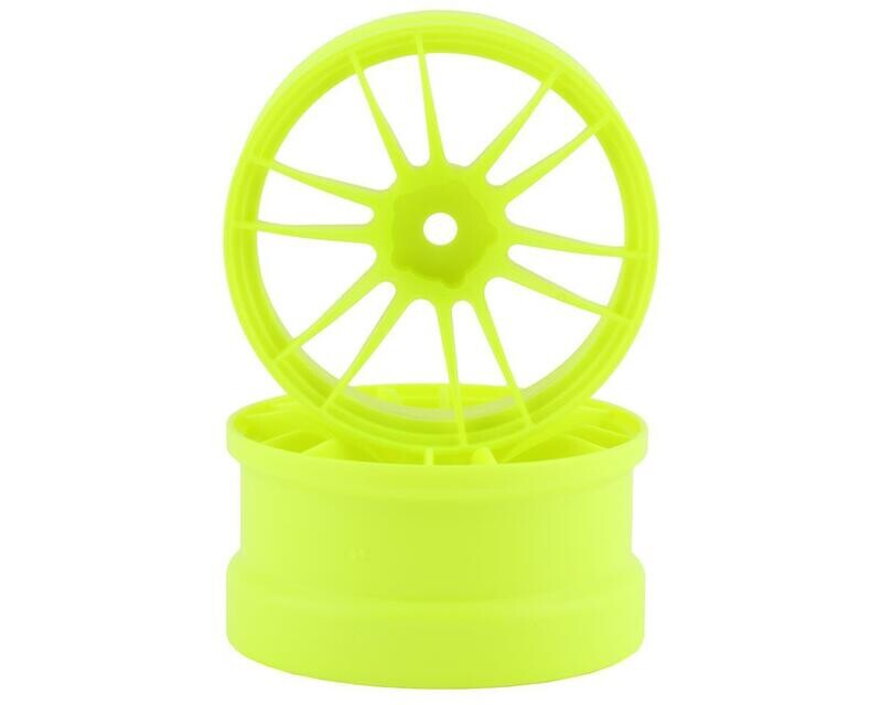 RW-UL12Y6 Reve D UL12 Drift Wheel (Yellow) (2) (6mm Offset) w/12mm Hex