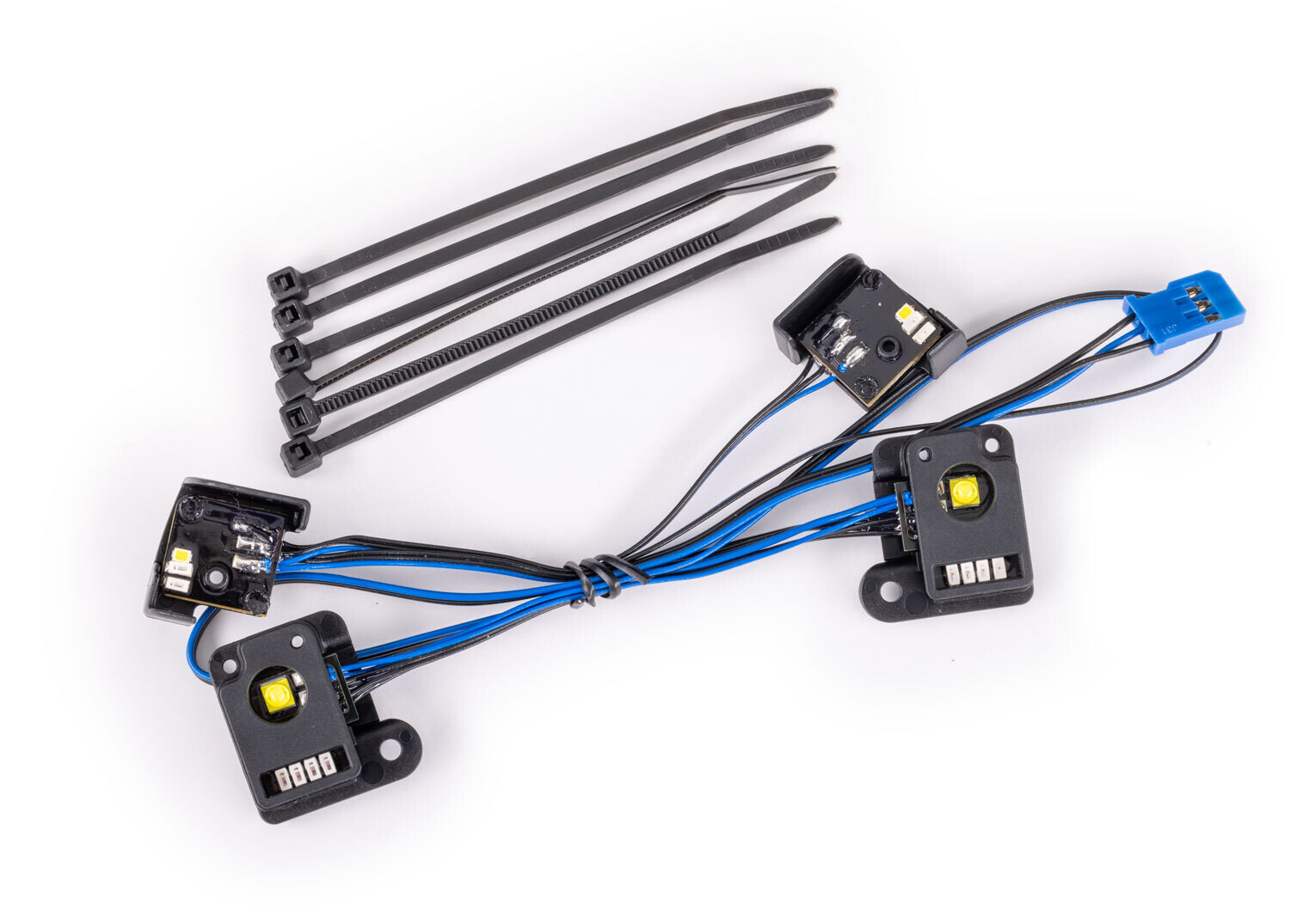9883 Pro Scale® LED light set, front & rear, complete (includes light harness, zip ties (6)) (fits #9811 body)