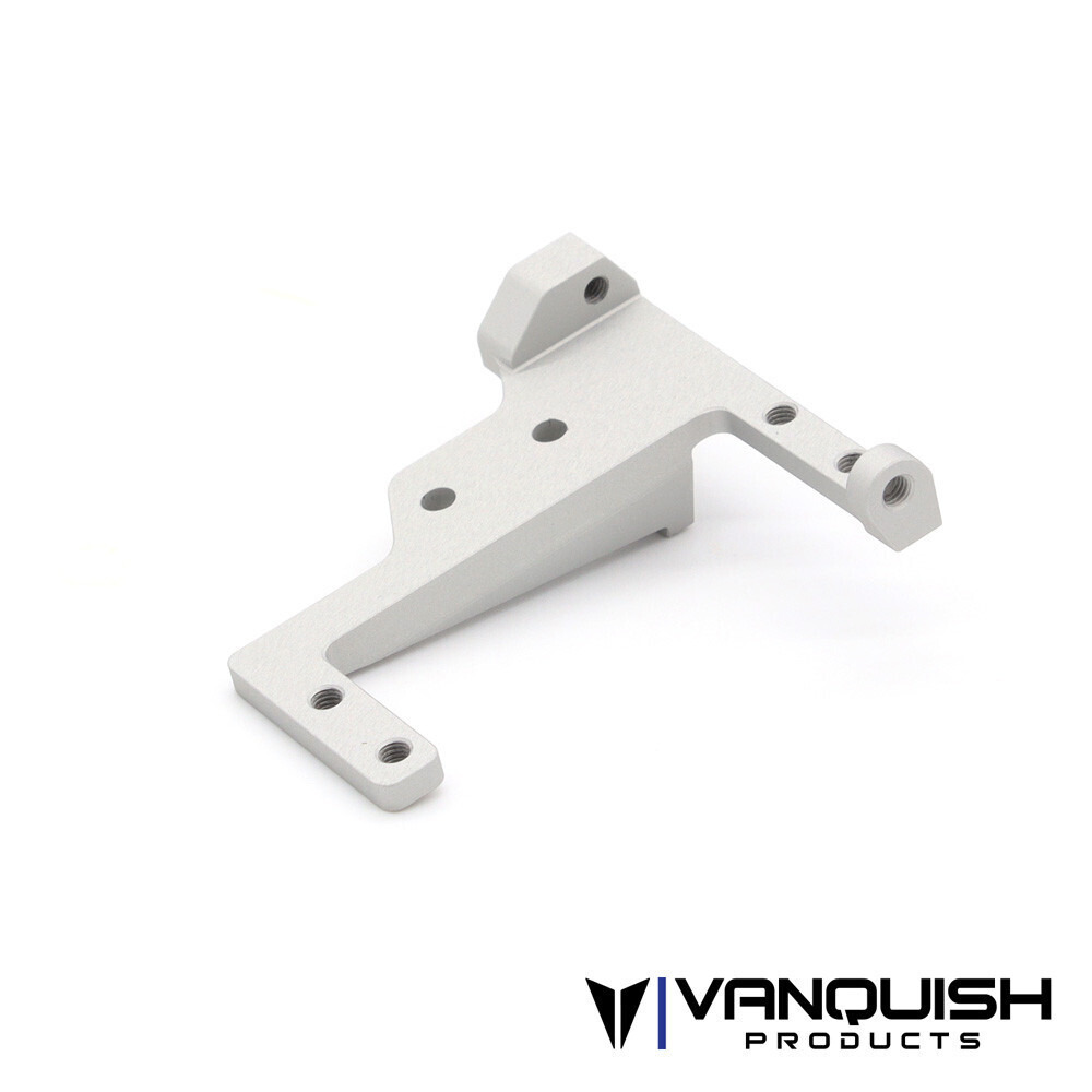 VPS08654 Vanquish Products F10 BTA Aluminum On Axle Servo Mount (Clear Anodized)