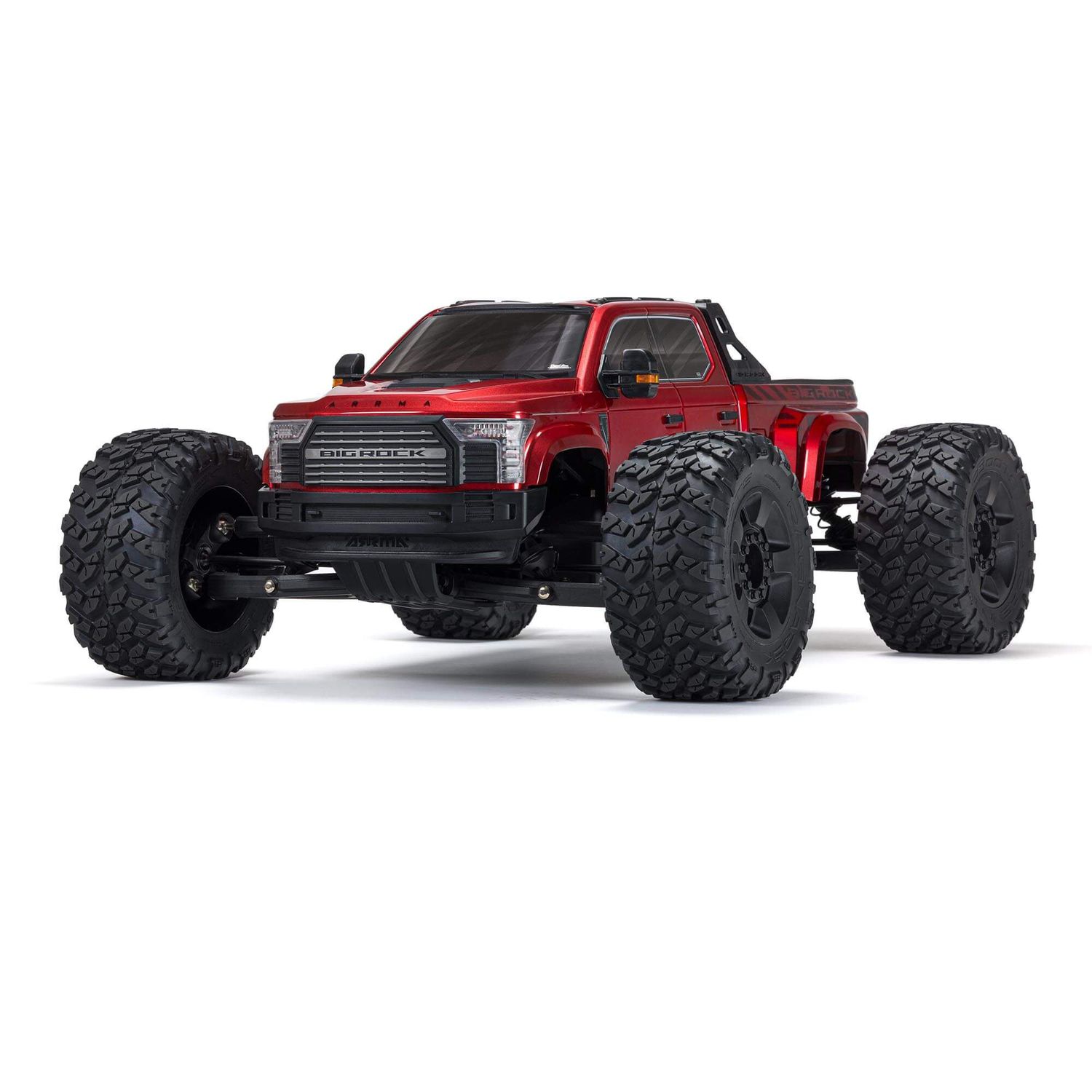 BIG ROCK 6S 4WD BLX 1/7 Monster Truck RTR Gunmetal, Color: RED