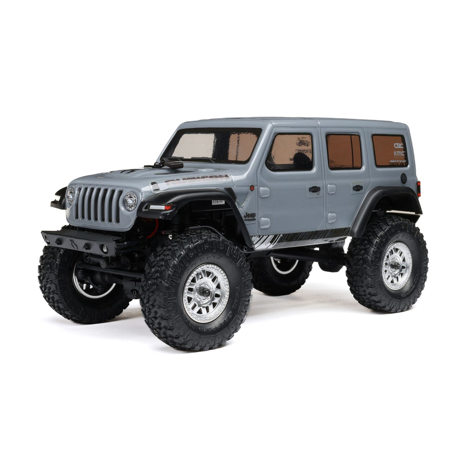 AXI00002V3T3 SCX24 2019 Jeep Wrangler JLU CRC, Gray: 1/24 4WD RTR