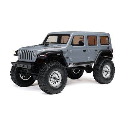 AXI00002V3T3 SCX24 2019 Jeep Wrangler JLU CRC, Gray: 1/24 4WD RTR