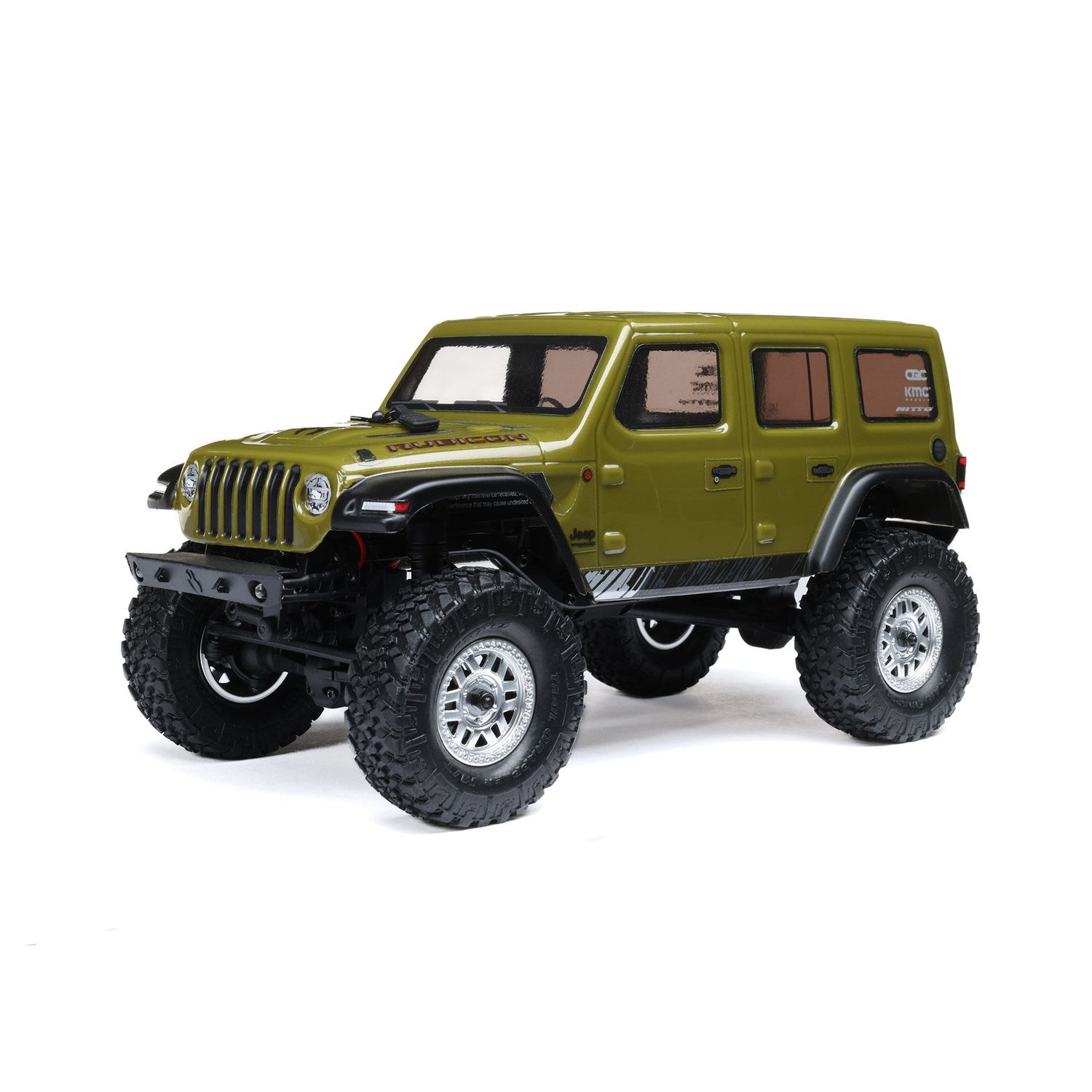 AXI00002V3T4 SCX24 2019 Jeep Wrangler JLU CRC, Green: 1/24 4WD RTR