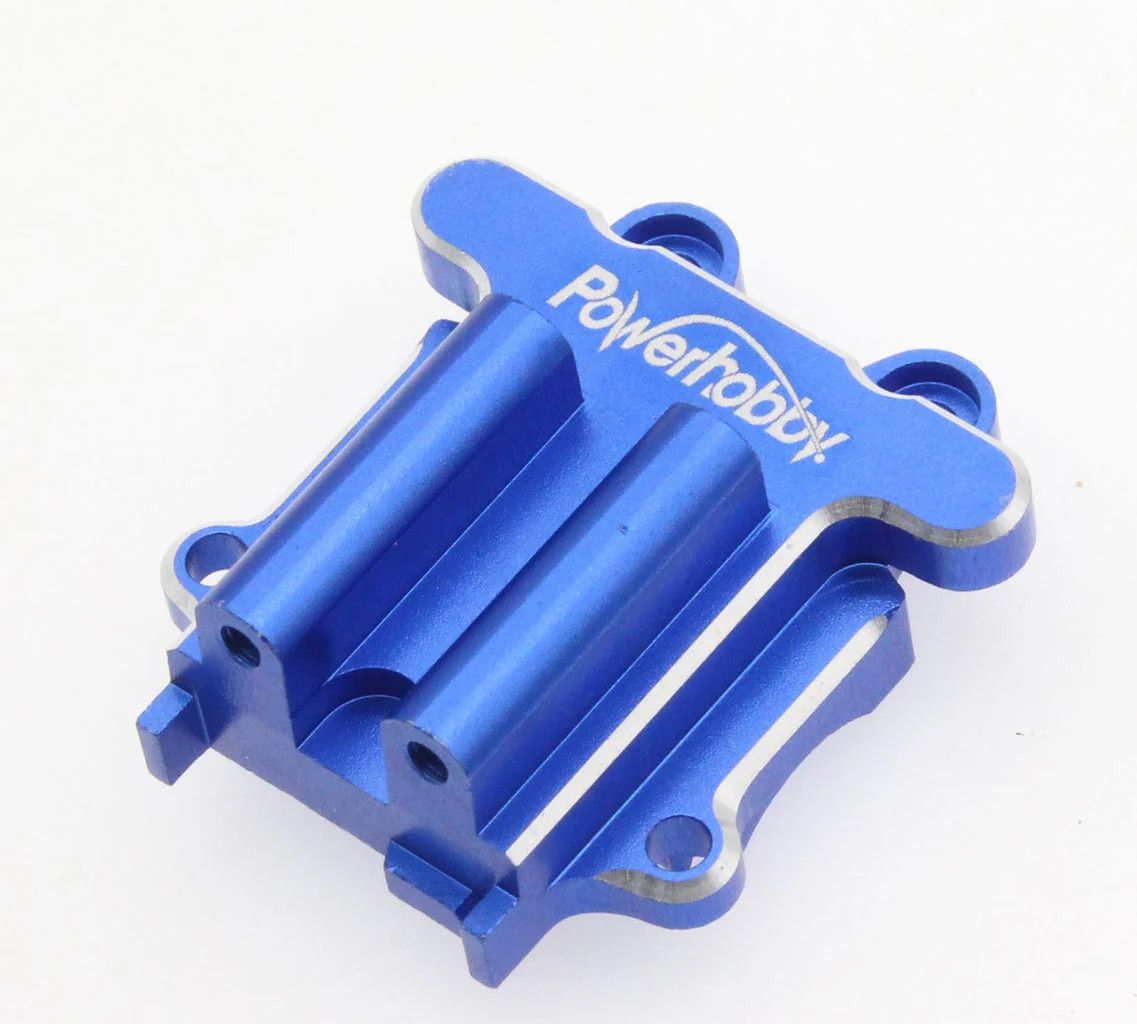 PHB6565blue POWERHOBBY ALUMINUM FRONT GEAR BOX BLUE ARRMA GROM