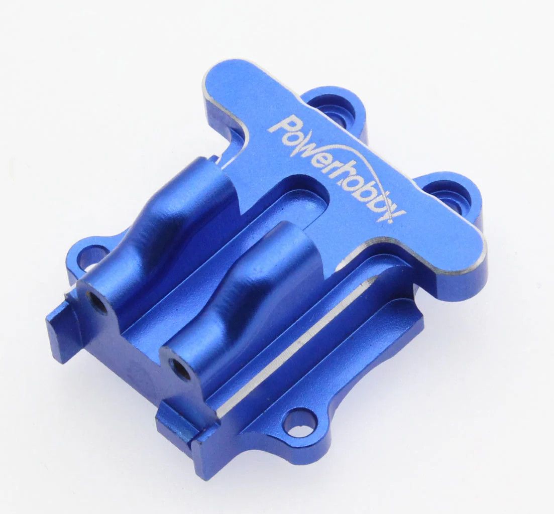 PHB6564blue POWERHOBBY ALUMINUM REAR GEAR BOX BLUE ARRMA GROM