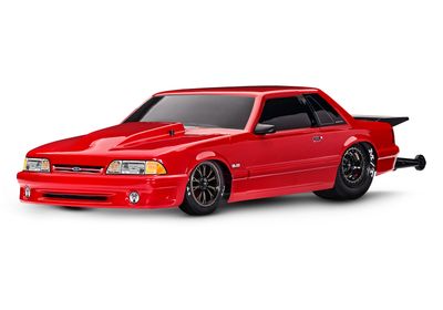 94046-4 - Drag Slash with Ford® Mustang 5.0 Body: 1/10 Scale 2WD Drag Racing Car RED