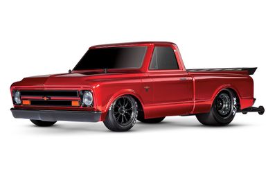 94076-4 Drag Slash: Fully assembled, Ready-To-Race®, with 1967 Chevrolet C10 licensed body RED