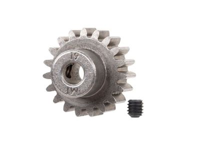 6480X Gear, 19-T pinion (1.0 metric pitch) (fits 5mm shaft)/ set screw (for use only with steel spur gears)