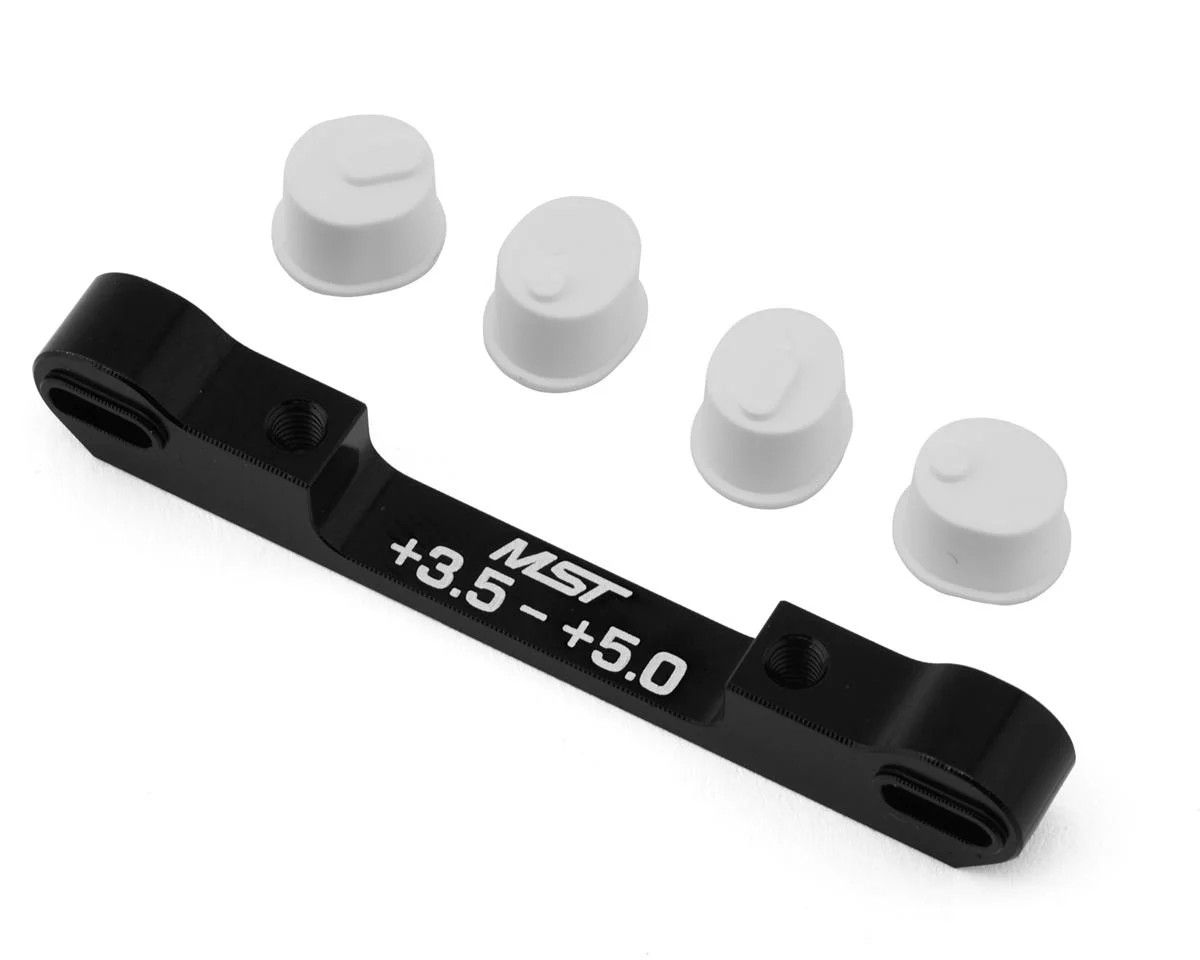 820143BK MST Adjustable Aluminum Suspension Mount (+3.5/+5.0) (Black)