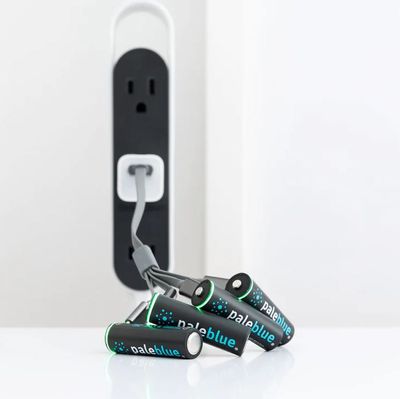 PB-AAA-C Pale Blue Lithium Ion Rechargeable AAA Batteries 4pk