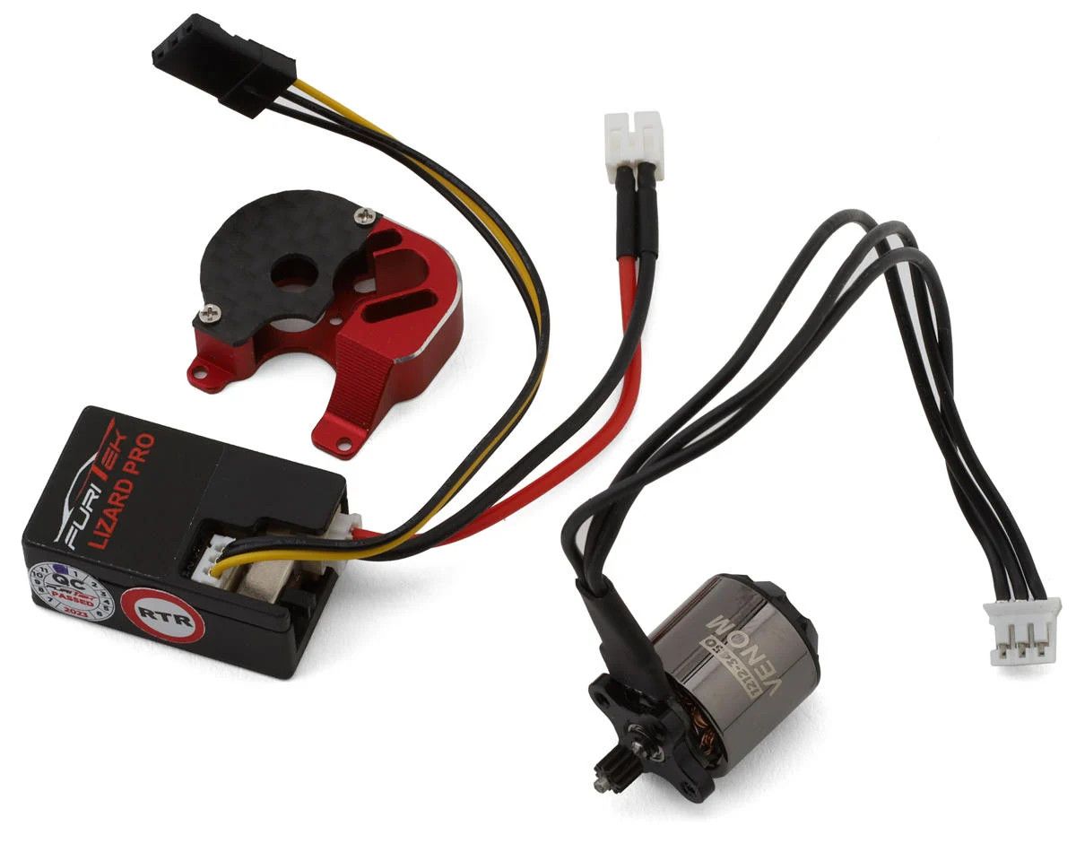 FUR-2426 Furitek SCX24 Starter 118 2S Brushless ESC &amp; Venom Motor Combo (3450kV)