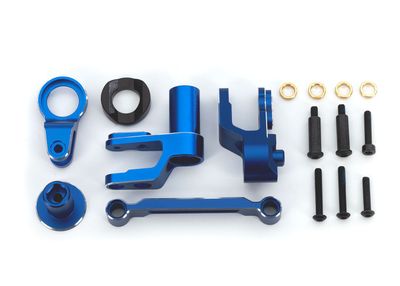 10246-BLUE STEERING BELLCRANKS ALUM BLUE