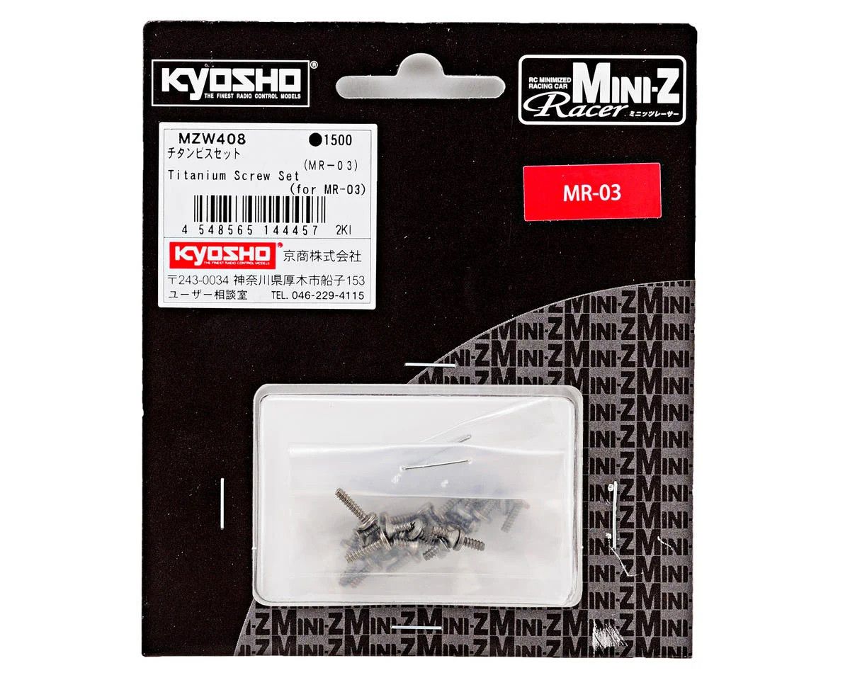 MZW408 Kyosho Titanium Screw Set (MR-03)