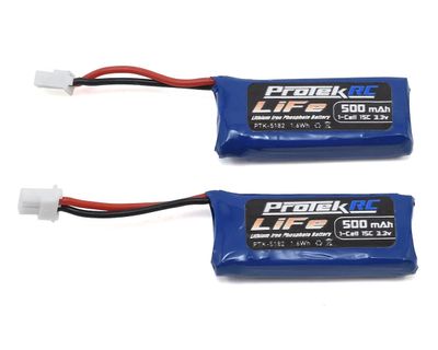 PTK-5182 ProTek RC 2x1S Sport Race 15C Stick LiFe Battery (3.3V/500mAh) (Kyosho Mini-Z)