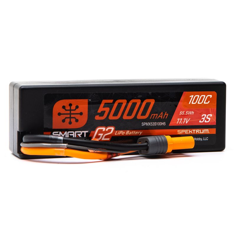 SPMX53S100H5 5000mAh 3S 11.1V Smart G2 Hard Case LiPo 100C IC5