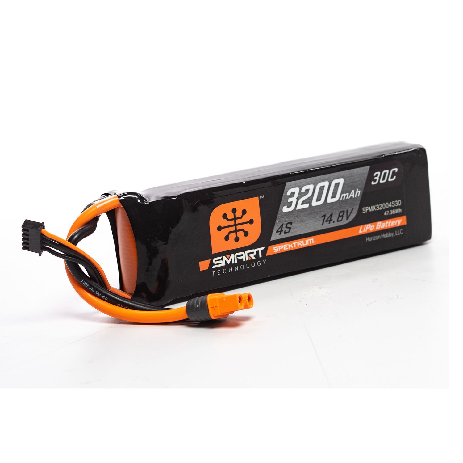 SPMX32004S30 3200mAh 4S 14.8V Smart LiPo Battery 30C; IC3