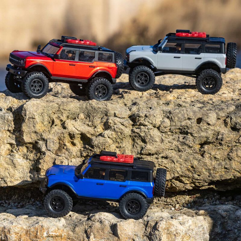AXI00006 1/24 SCX24 2021 Ford Bronco 4WD Truck RTR, Color: RED