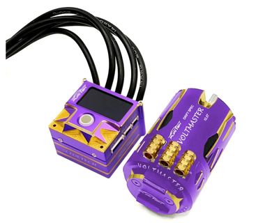 FUR-2657 Furitek SlideVolt 1/10 Drift Sensored Brushless ESC &amp; Motor Combo Royal Purple Edition
