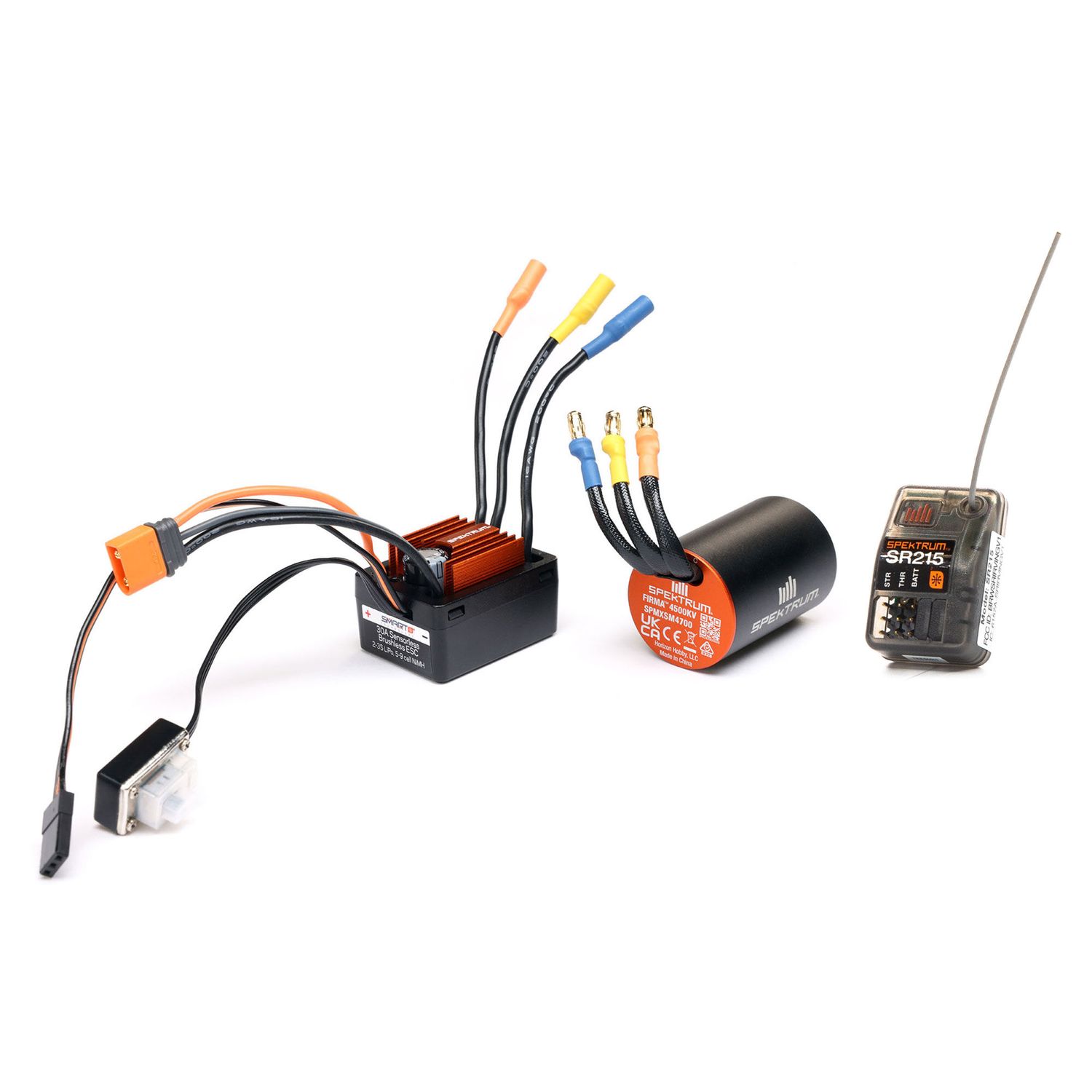 SPMXSEMC25 Smart BL ESC / Motor / RX Combo: 1/12 Losi NASCAR AWD RC Racecar