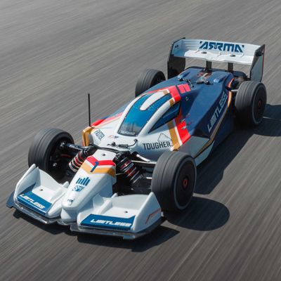 ARA7816T2 1/7 LIMITLESS 120 8S BLX SPEED MACHINE RTR w AVC, White/Blue