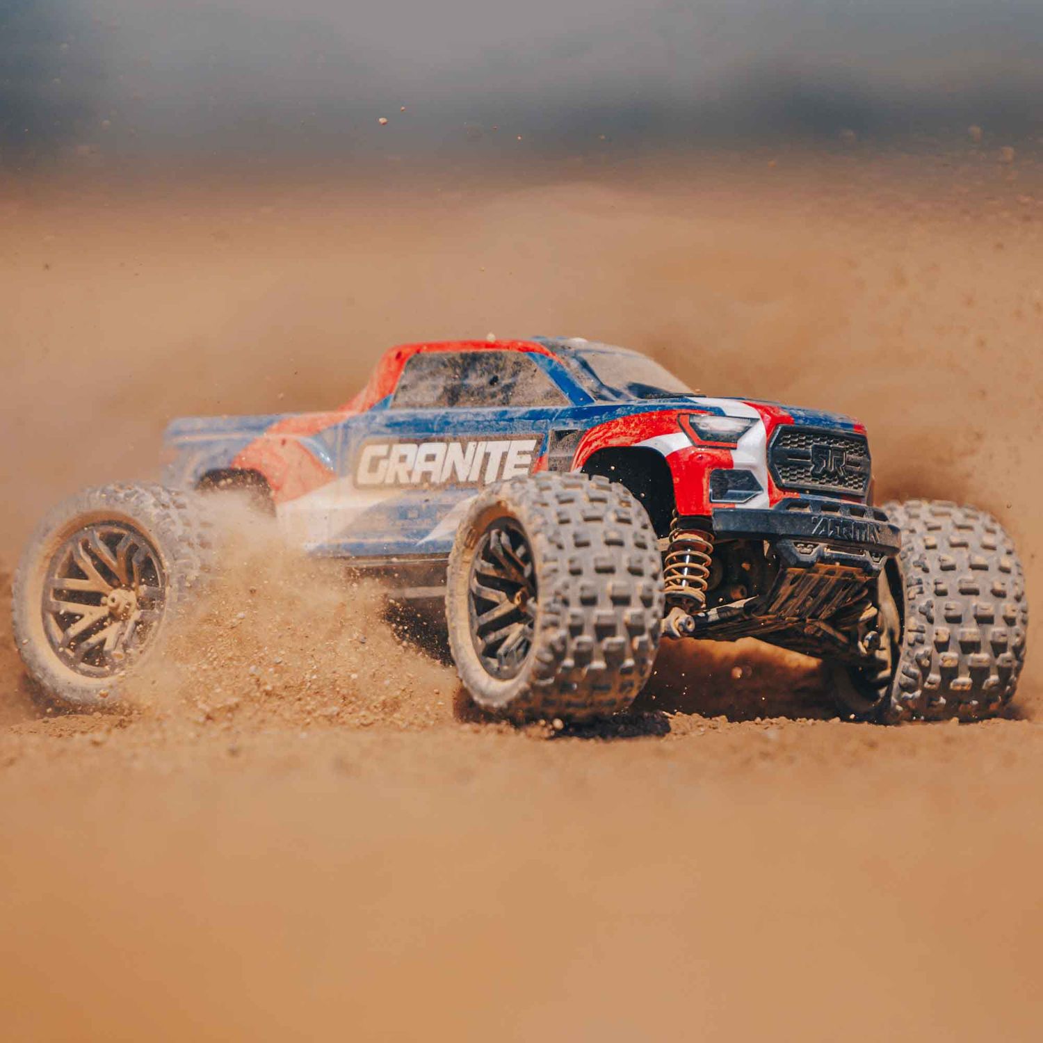 ARA2102T1 1/18 GRANITE GROM MEGA 380 Brushed 4X4 Monster Truck RTR with Battery &amp; Charger BLUE