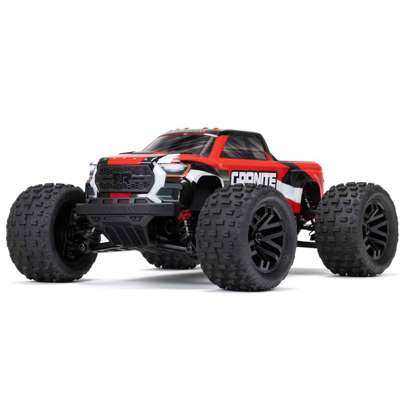 ARA2102T2 1/18 GRANITE GROM MEGA 380 Brushed 4X4 Monster Truck RTR with Battery &amp; Charger RED