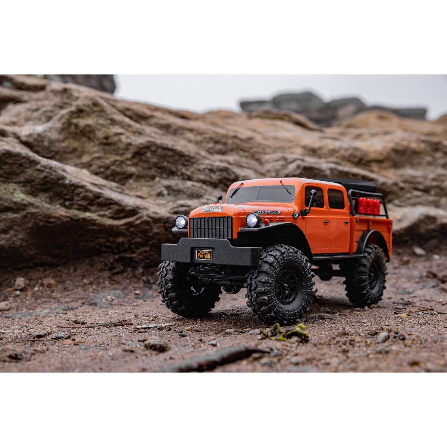 SCX24 40's 4 Door Dodge Power Wagon, 1/24 4WD-RTR, Color: ORANGE